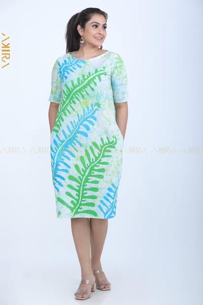 Shirley batik short dress
