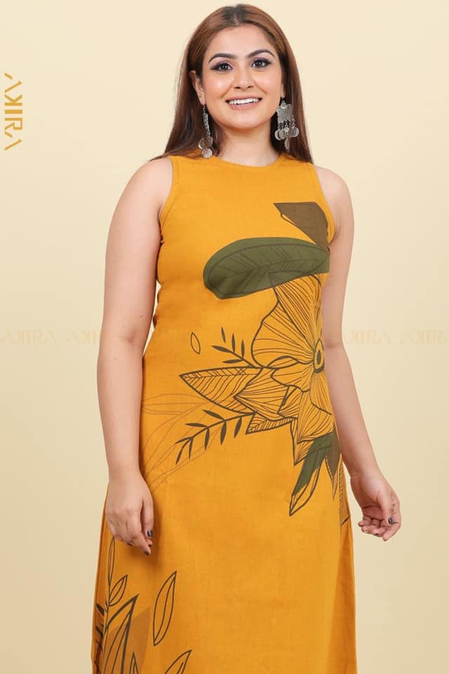 Happy Vibes linen dress