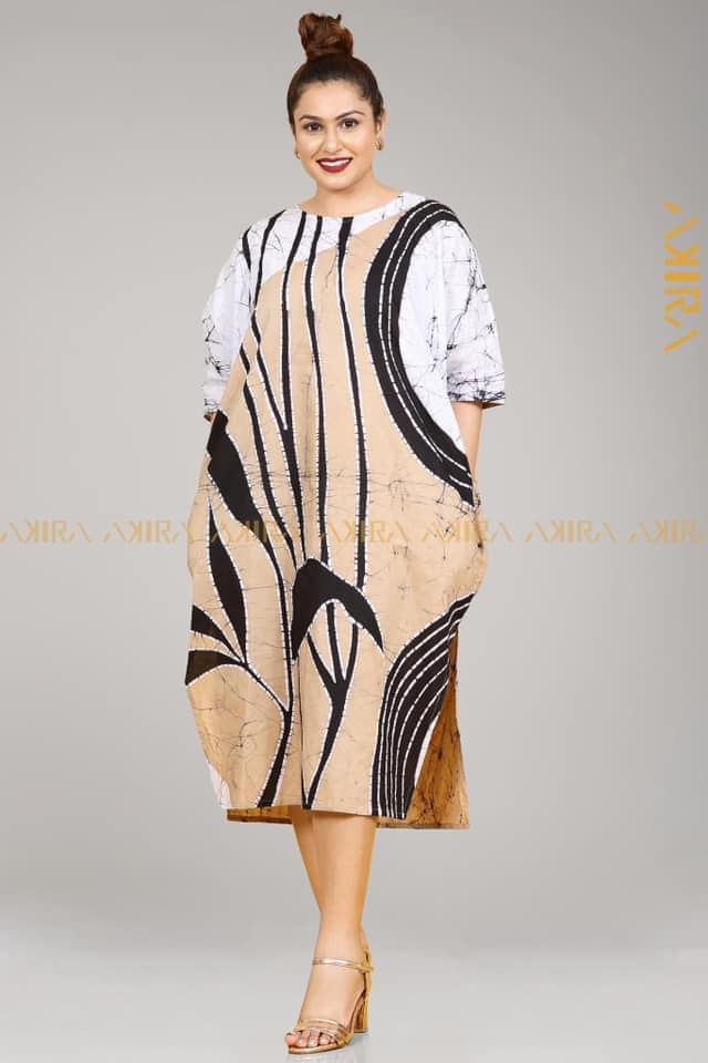 Marci Batik Poncho Dress