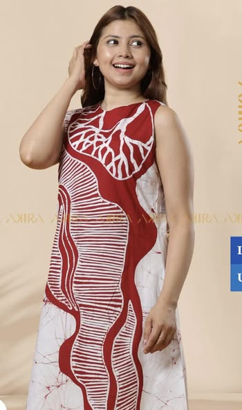 Enchanting Embers Batik Dress