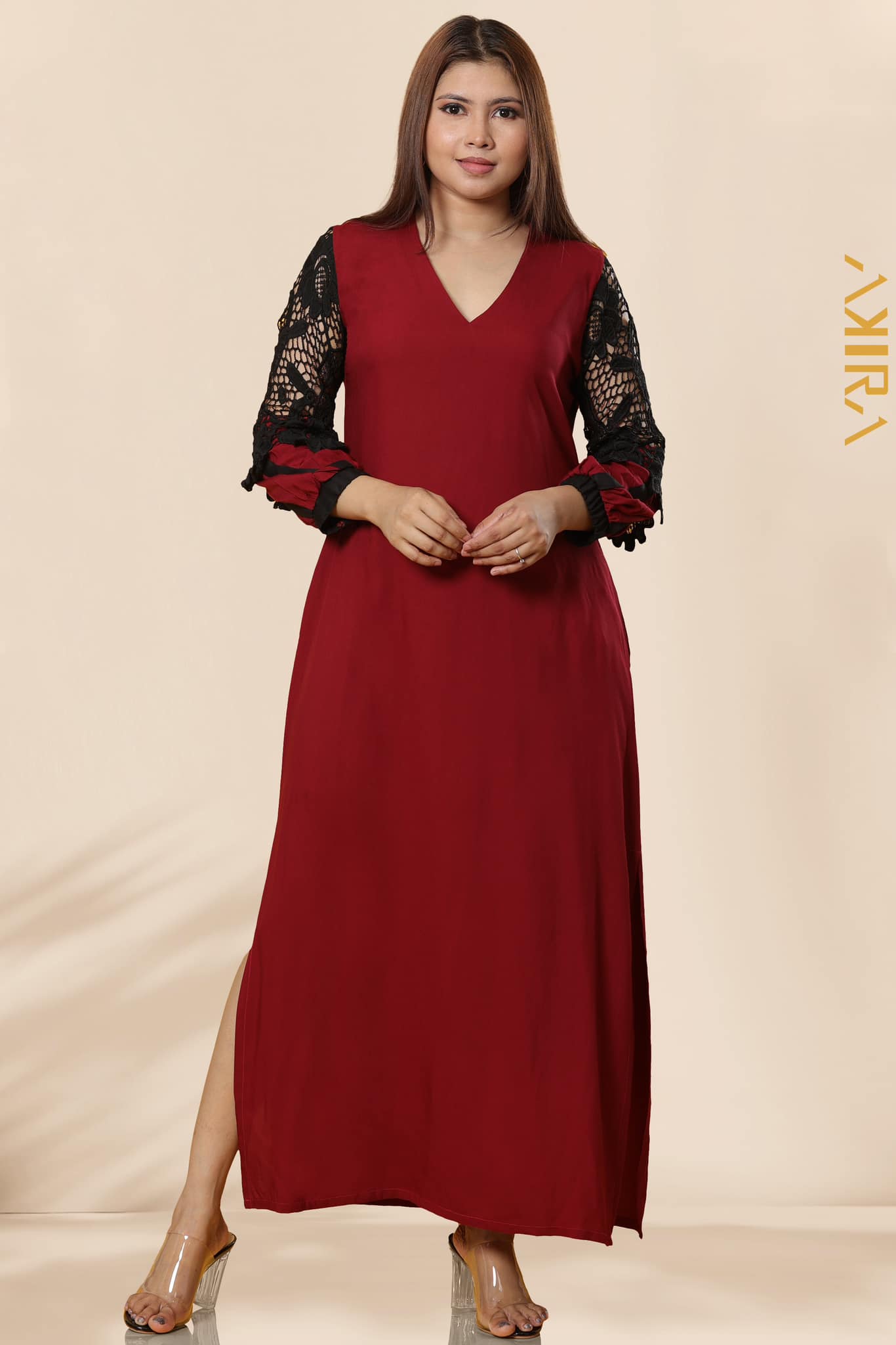 Ruby Maroonish Dress