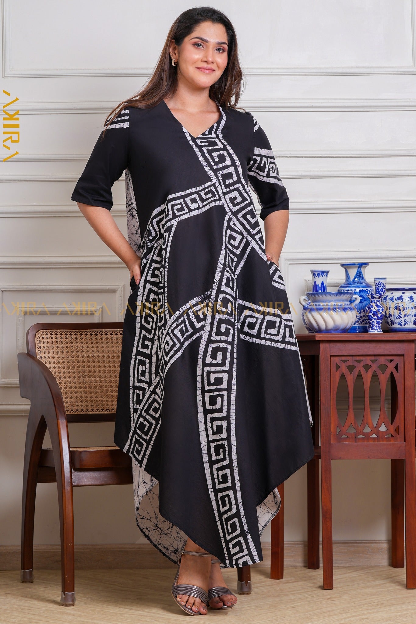 Modern Muse Batik Designer Dress