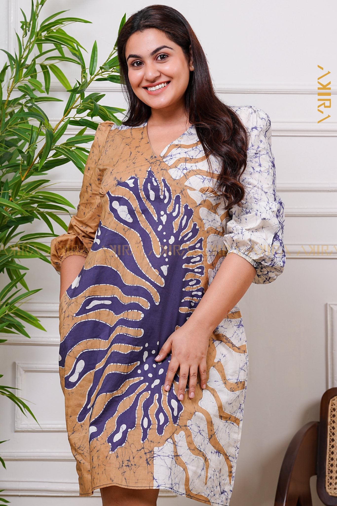 Flora Elegant Batik Dress