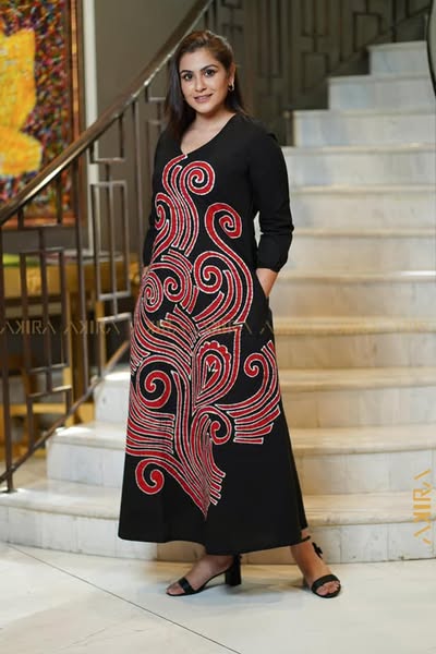 Chloe Batik Long Dress
