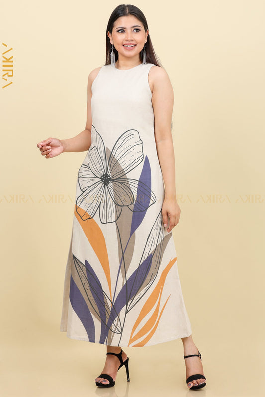 Linda linen dress