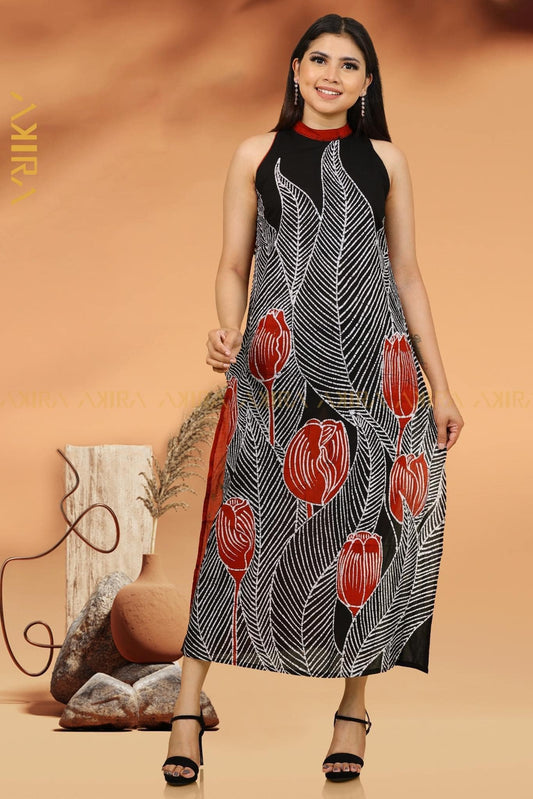 Aubrey batik kurti