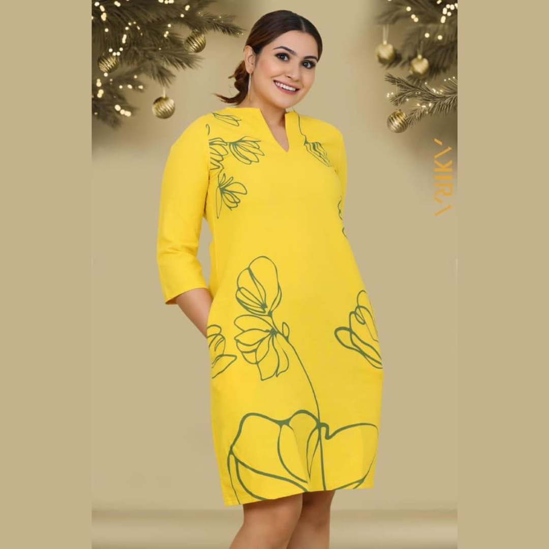 Raquel Marigold Short Dress