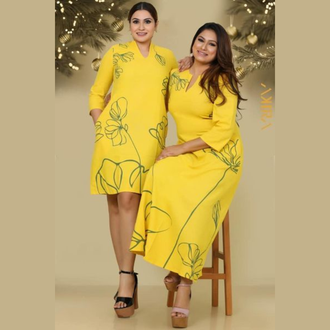 Raquel Marigold Long Dress