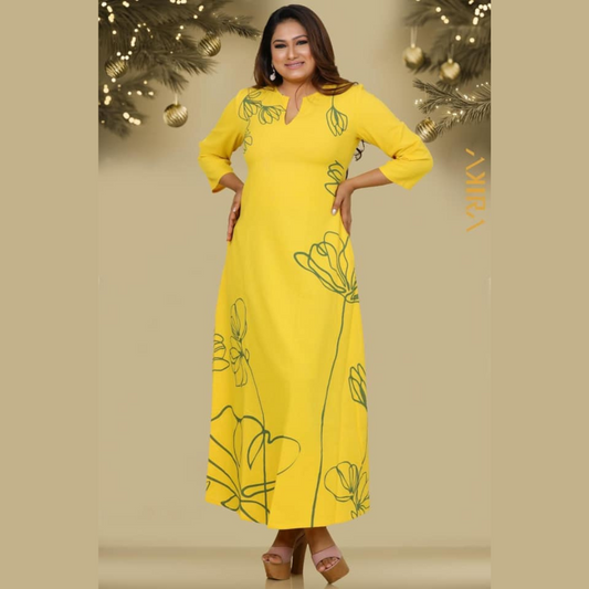 Raquel Marigold Long Dress