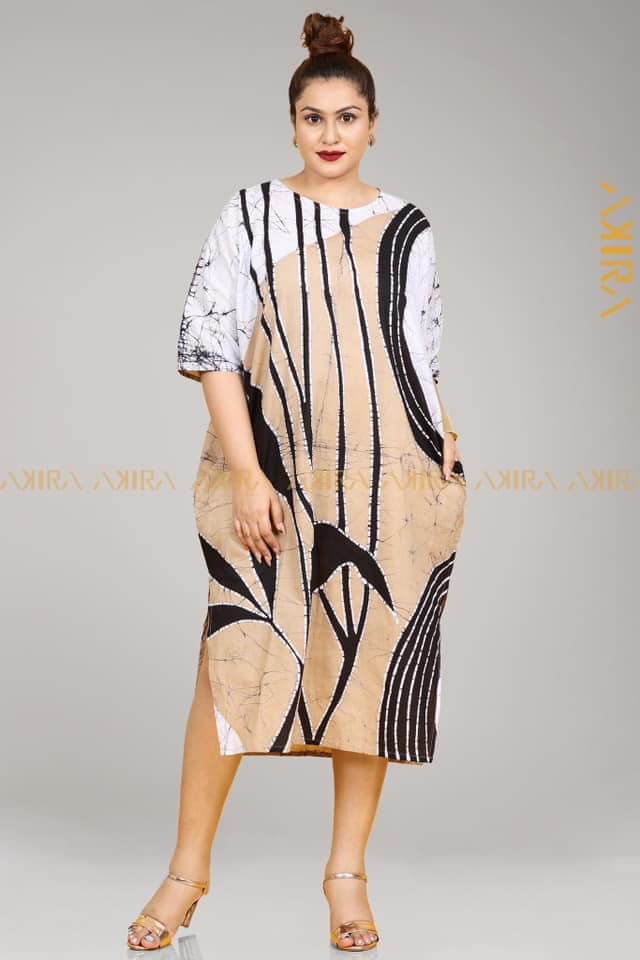 Marci Batik Poncho Dress