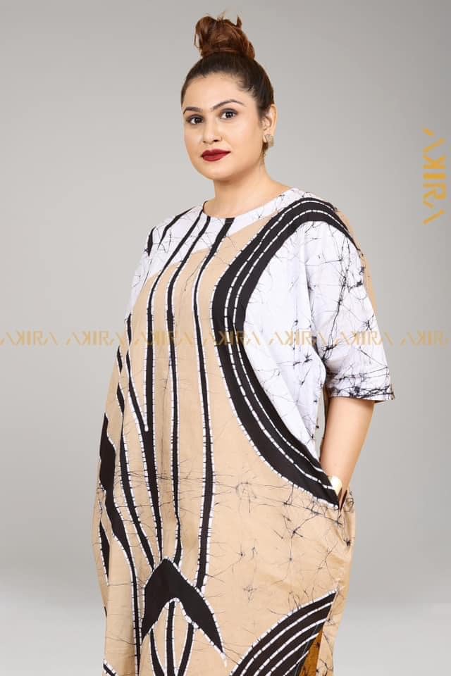 Marci Batik Poncho Dress