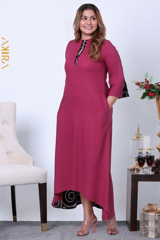 Chaney slit detail dress