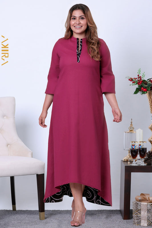 Chaney slit detail dress