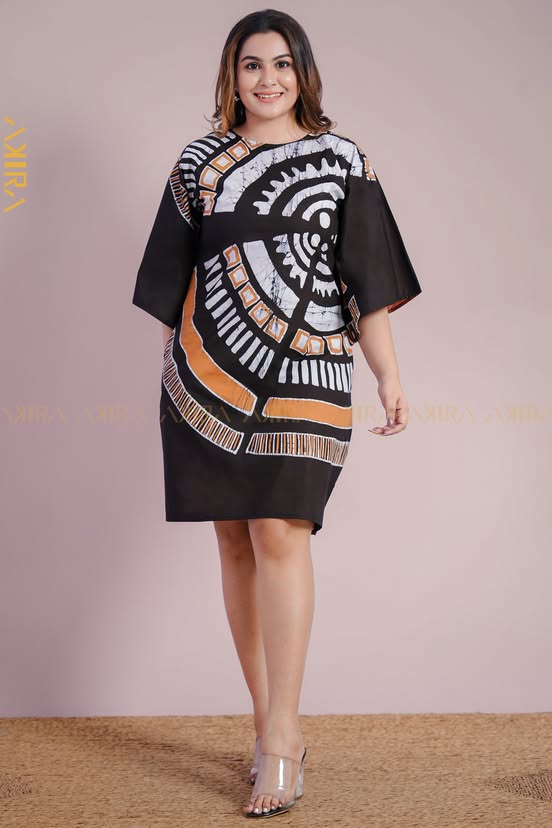 Meadow Dark Batik Dress