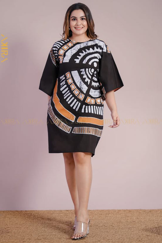 Meadow Dark Batik Dress