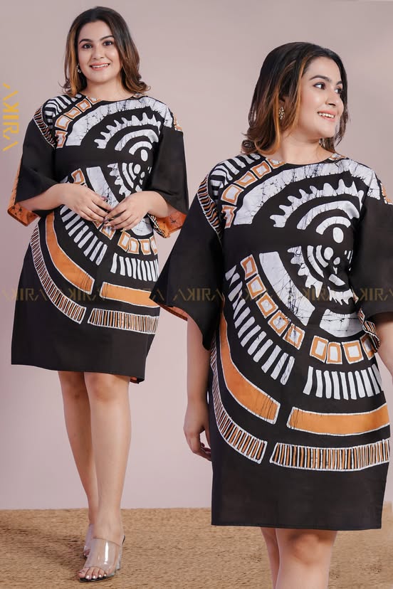 Meadow Dark Batik Dress