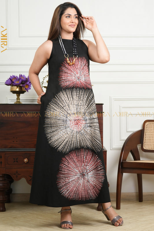 Galaxy Star Batik Dress