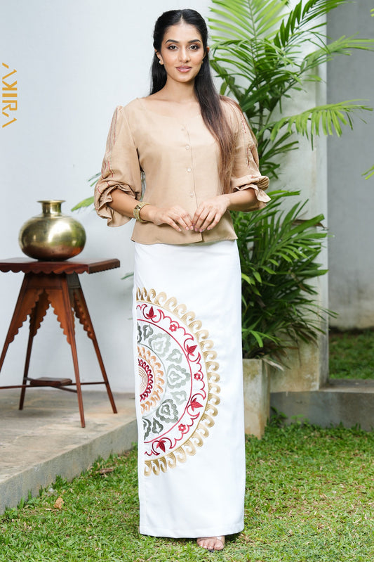 Kristina Detail Top and Embroider Detail Lungi
