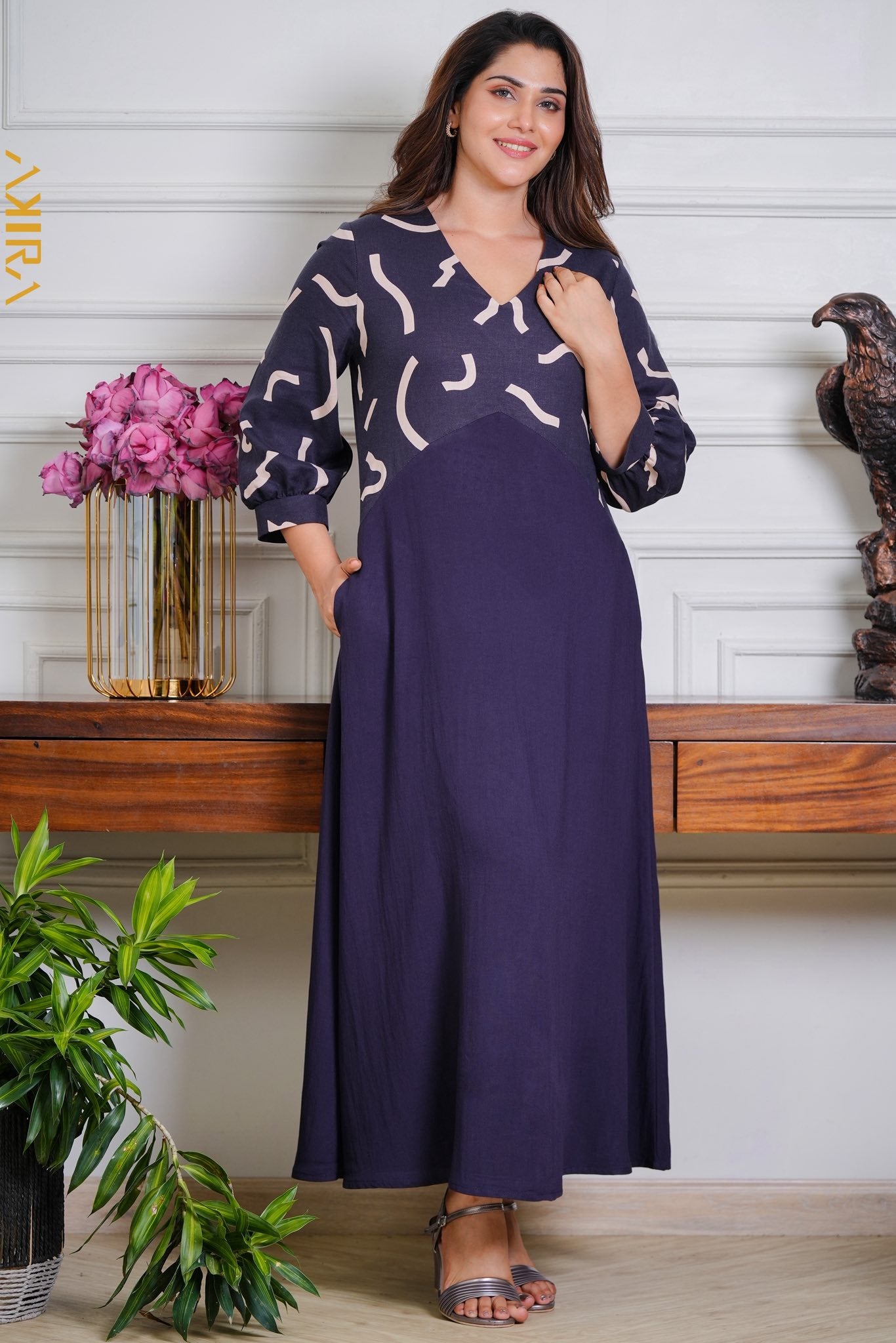 Indigo Designer Dress