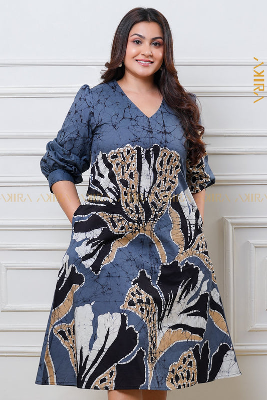 Dahlia grace batik dress