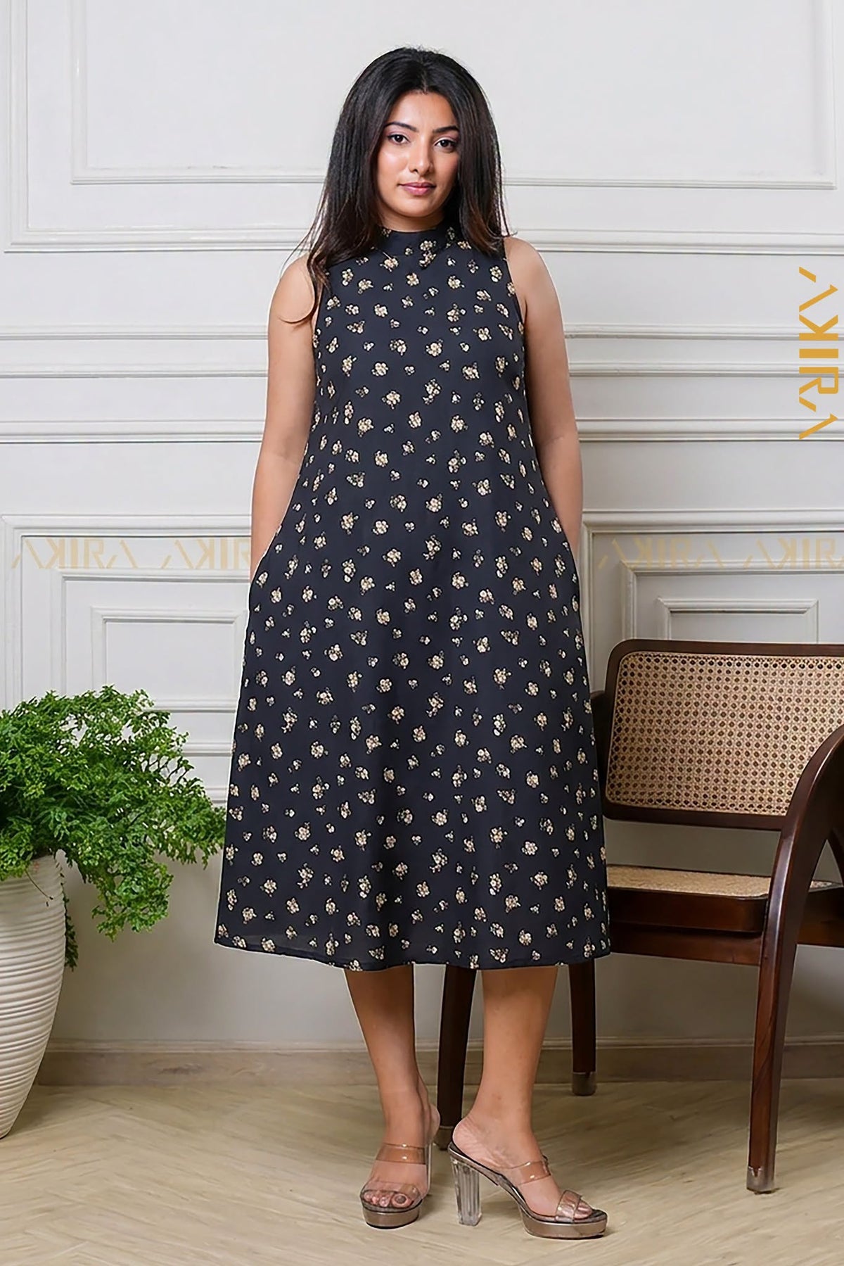 Dark Dahila Casual Dress